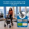 BodyMed Rollator with 8 in. Wheels - Adjustable Padded Seat, Dual Brake System, Compact Folding Design, Suitable for Most Terrains - Mobility Aid for - 2 of 4