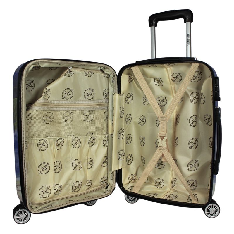 World Traveler Palm Tree 2-Piece Hardside Carry-On Spinner Luggage Set, 5 of 11
