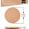 Itopfox 4-Pack Premium Cork Trivets for Hot Dishes, Heat Resistant Kitchen Coasters, Table & Countertop Protectors, Versatile for Pots, Pans, & More - 3 of 4