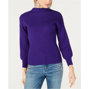I.N.C International Concepts Womens Ribbed Pullover Sweater, Purple, Large - 1 of 1