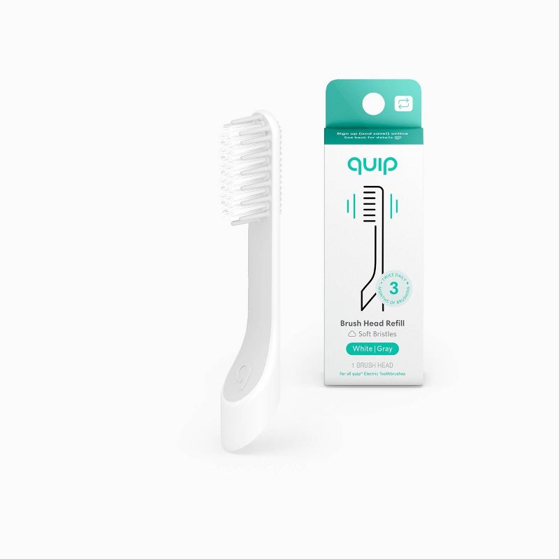 quip Sonic Electric Toothbrush Brush Head Refill - Soft Bristles, 1 of 15