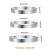 Unique Bargains 304 Stainless Steel Durable Corrosion Resistant High Temperature Resistance Cake Rings 1 Pc - 2 of 4