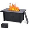 Orieon 57" 50000BTU Gas Fire Pit Table – Rectangular Outdoor Propane Fire Table with Cover & Steel Frame for Patio. - 3 of 4