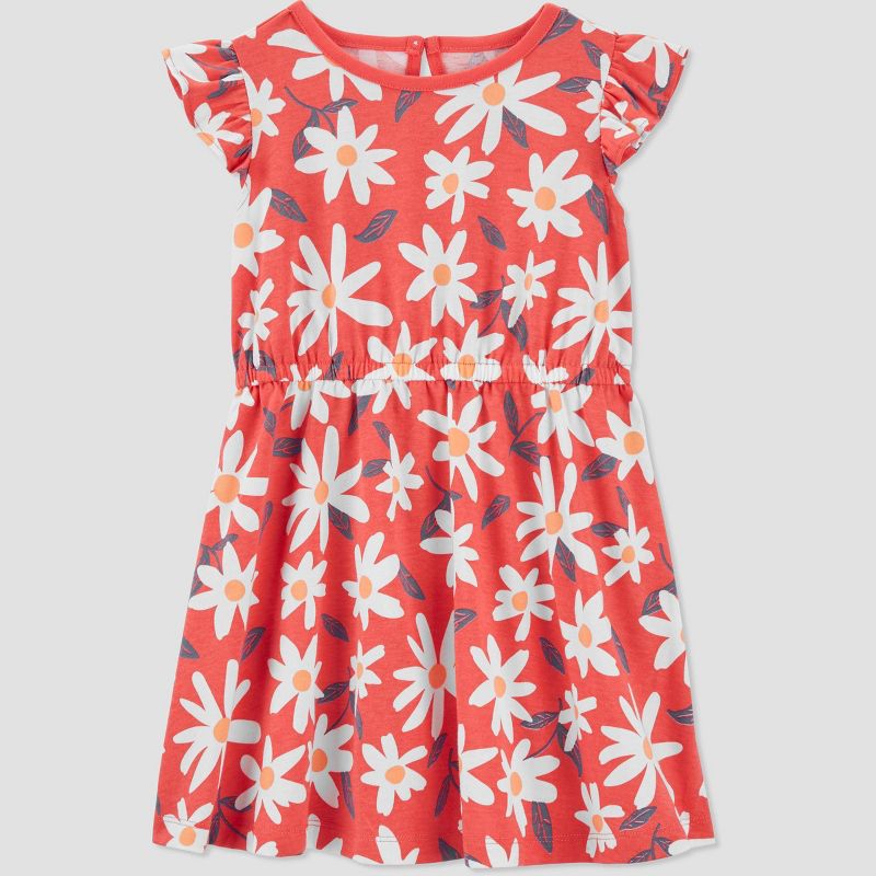 Carter&#39;s Just One You&#174; Toddler Girls&#39; Floral Dress - Coral, 1 of 5