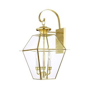 Livex Lighting Westover 3 - Light Wall Light in  Polished Brass - 1 of 2