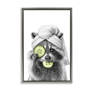 Stupell Industries Raccoon Spa Day, 31" x 21" - 1 of 4