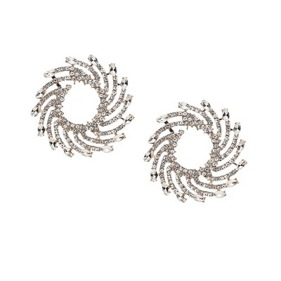 SOHI Women's Swirl Drop Earrings