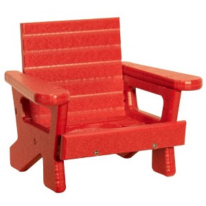 JCS Wildlife Mini White Adirondack Chair Candle or Drink Holder, Lake Life - 1 of 4