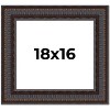 PosterPalooza | 3.5" Wide Ornate Brown Picture Frame - UV Acrylic, Backing Board, Hanging Hardware Included - 2 of 4