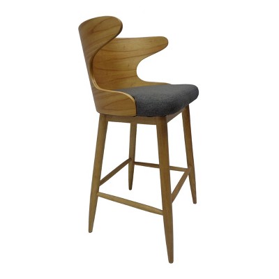 NicBex Set of 2 Bar Stools for Kitchen Island,Mid-Century Style Counter Bar Stools with Wood Legs,Bar Chairs for Dining Rooms,Kitchens Islands
