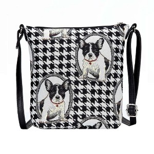 Signare USA French Bulldog Black and White Sling Bag - 1 of 4