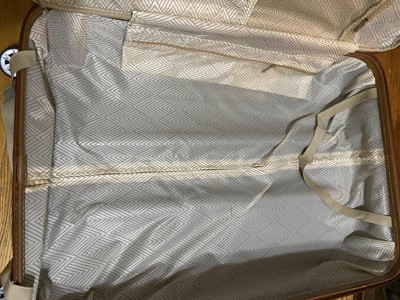 Valise Cabine Rigide Rétro Miami CarryOn - 24 Pouces, Extensible, Grise - Occasion Avec Traces