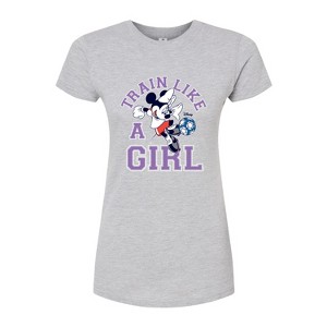 Women's - Disney - Train Like A Girl Fitted Graphic T-Shirt - 1 of 3