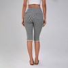 Women's Gingham Mid-Rise Capri Pants - Wild Fable™ Black/White - 3 of 4