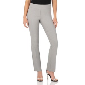 Rekucci Women's Ease into Comfort Straight-Leg Pants with Tummy Control - 1 of 4