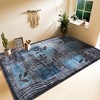 Area Rug Washable Rug Geometric Rug Soft Stain Resistant Non-Slip Rugs for Living Room Bedroom Dining Room Office - 2 of 4