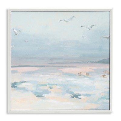 Stupell Industries Pastel Coastal Landscape, 17" x 17"