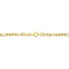 EVERLY JEWELRY | Yellow Plated Sterling Silver Figaro Rolo Bracelet - 7.5 in - 2 of 4