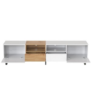 NicBex TV Stand for TVs up to 85 Inches,Modern TV Media Console Table with Drop Down Door,2 Cabinets and 2 Drawers - 1 of 4