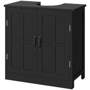 Bathroom Sink Cabinet, Pedestal Sink Cabinet with Adjustable Shelf - 1 of 4