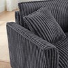 Kumasinova Retro Tufted Corduroy Single Sofa Chair – Ergonomic Back Support, Plush Cushions, Easy Assembly, Accent Armchair for Living Room - 2 of 4
