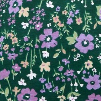 emerald green field floral