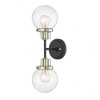 Millennium Lighting Mellrosa 2 - Light Wall Light in  Matte Black/Modern Gold - 3 of 4