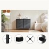 Mr Ironstone  Tall Dresser Fabric Storage Tower ,Wooden Top - 2 of 4