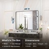 Keonjinn Framed Wall Mirror, Modern Rectangular Bathroom Vanity Mirror, Wall Mounted - 3 of 4
