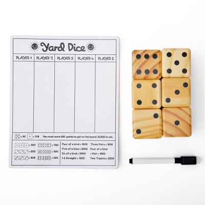 Wood Games Yard Dice - Bullseye's Playground™