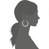 Women's Bamboo Hoop Earrings Exquisite Design Style Temperament - 2 of 2