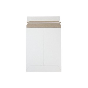 JAM Paper Stay-Flat Photo Mailer Stiff Envelopes with Self-Adhesive Closure 7 x 9 White 6 Rigid - 1 of 1