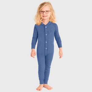 City Threads USA-Made Kids' Soft & Cozy Thermal Union Suit - Boys/Girls/Infants/Toddlers One-Piece Christmas Outfit - 1 of 4