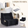 PAGED Comfy Accent Chair Modern Bean Bag Chair with Armrests and High-density Foam Filling, Chenille Reading Chair for Living Room, Bedroom - 4 of 4