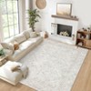 Modern Abstract Geometric Stripe Rugs for Living Room Bedroom Soft Low Pile Carpet Indoor Washable Non Slip Easy Care Area Rug - 4 of 4
