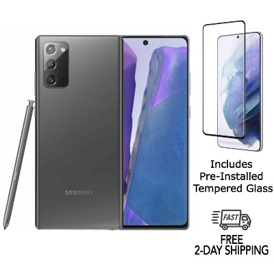 Refurbished Samsung Galaxy Note 20 5G N981U (AT&T Only) 128GB Mystic Gray (Grade A)w/ Pre-Installed Tempered Glass