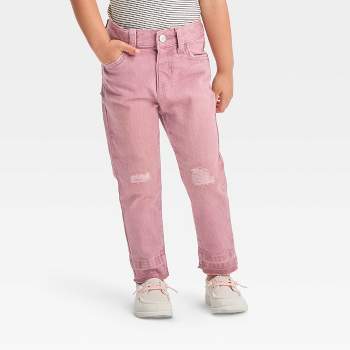 Toddler Straight Released Hem Jeans - Cat & Jack™ Pink