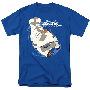 Avatar The Last Airbender Appa In Flight Adult T-Shirt Royal Blue - 1 of 4