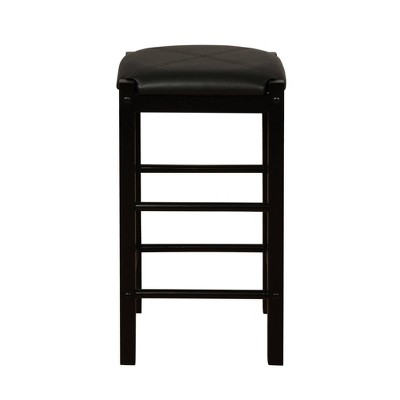 Elegant Lancer 3-Piece Faux Marble Tavern Dining Set - Black