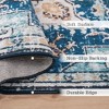 Kumasinova Vintage Boho Area Rug, Washable Rug with Floral Pattern, Faux Cashmere Living Room Rug, Non-Slip Rugs, Stain-Resistant Door Mat - 2 of 4