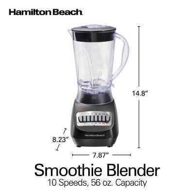 Hamilton Beach Smoothie Blender 56oz 10 Speed Black 50190J_7