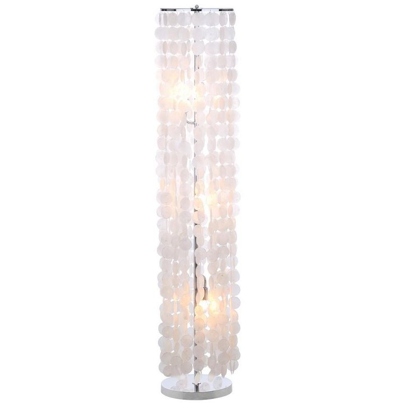 Illumina 3 Light Capiz 60 Inch H Floor Lamp - White - Safavieh., 2 of 3