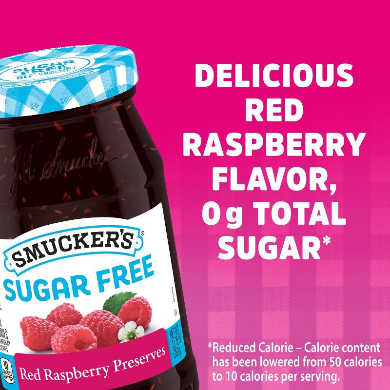 Smucker&#39;s Sugar Free Light Red Raspberry Preserves - 12.75oz, 5 of 8