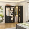 Aheaplus Freestanding Closet Organizer System with 3 Drawers - 2 of 4