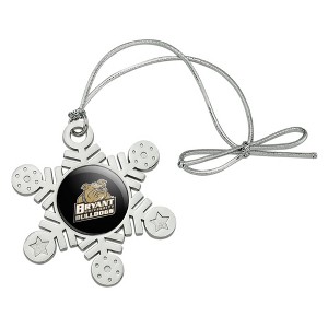 Bryant University Secondary Logo Metal Snowflake Christmas Tree Holiday Ornament - 1 of 3