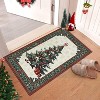TackView Christmas Tree Area Rugs for Living Room Bedroom,Dining Room Washable Area Rug Non-Slip Non Skid Large Non Slip Xmas - 2 of 4