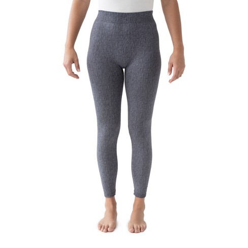 Muk Luks Women's Faux Denim Leggings-grey 2x/3x : Target