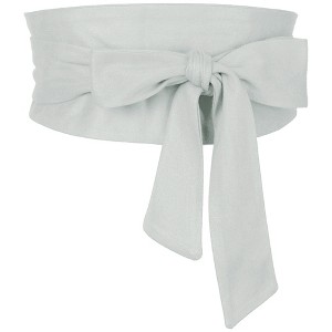 INSPIRE CHIC Women's Solid Bowknot Self Tie Wrap Wide Sash Waistband Belt 1 Pc - 1 of 4