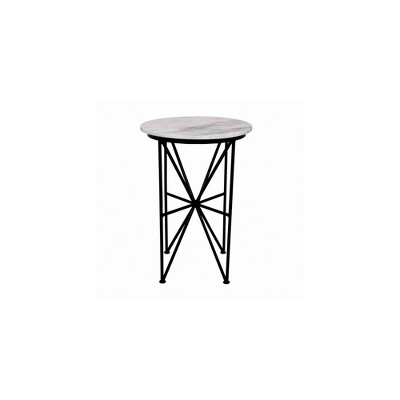 Browns Marble Accent Table White - Alder Bay