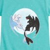 Girls' - How to Train Your Dragon - Night And Light Moon Fitted Short Sleeve Graphic T-Shirt - 2 of 4